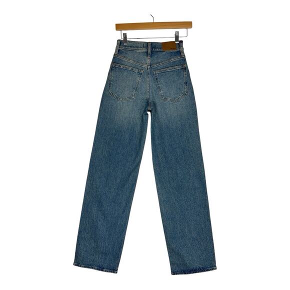 NWT Madewell Perfect Vintage Wide-Leg Jean Womens Size 23 Tall Medium Wash Basic - Picture 2 of 9
